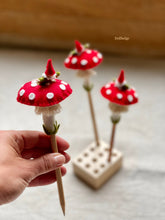 Load image into Gallery viewer, PDF Pattern and Tutorial - Pencil Companion Toadstool