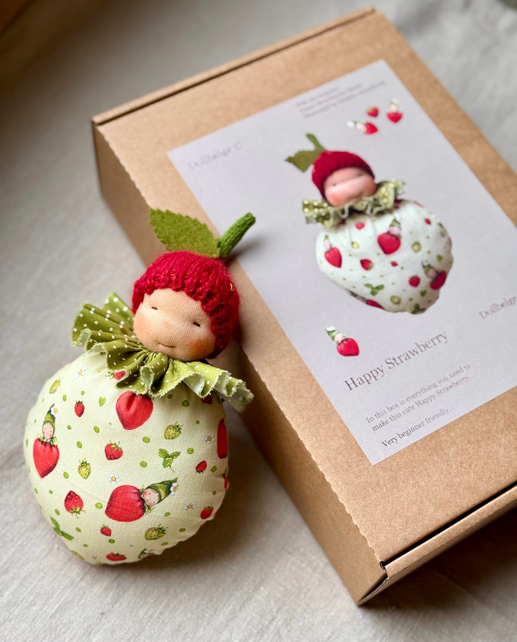 Happy Strawberry Dollmaking Kit