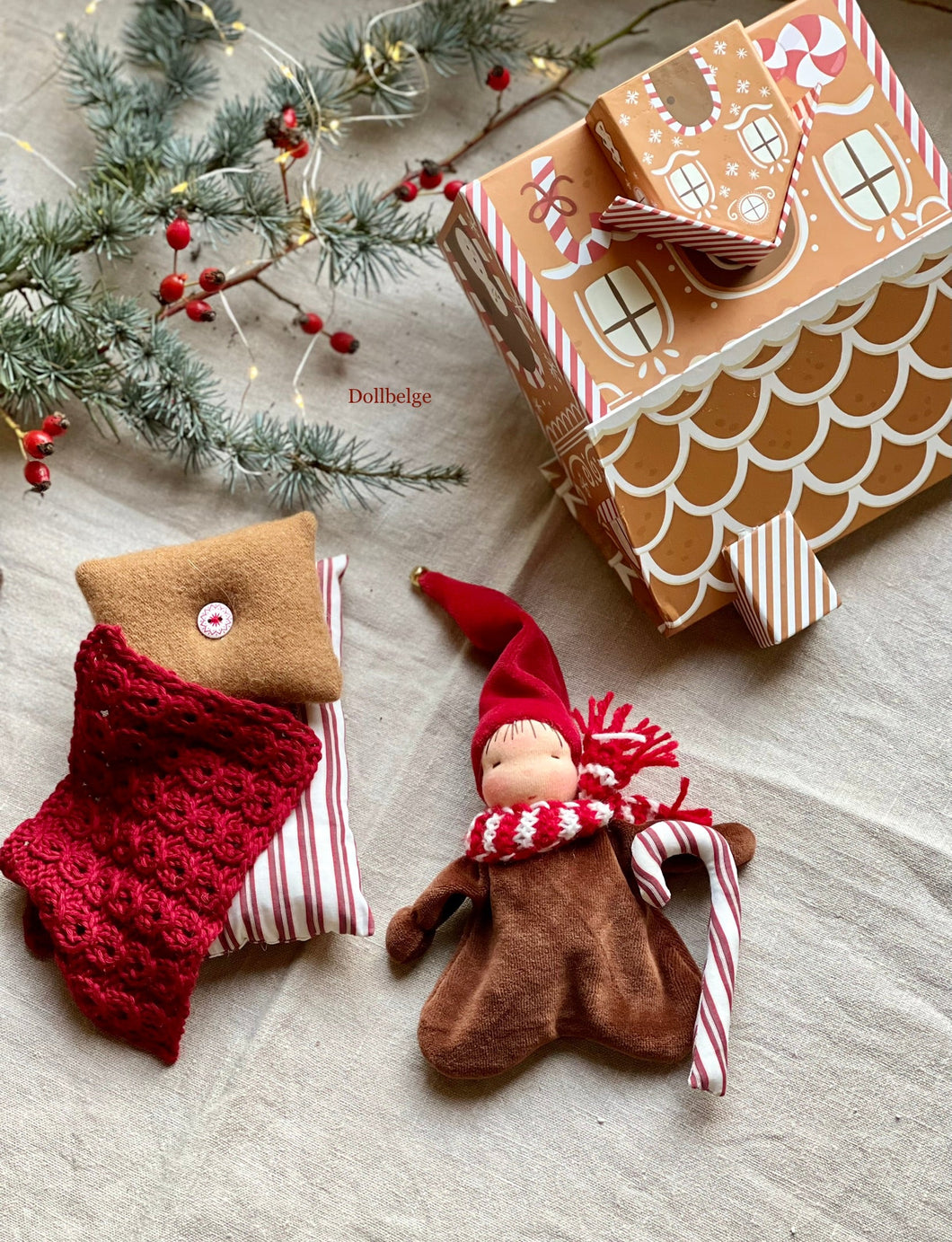 Gnome in Gingerbread House