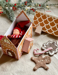 Gnome in Gingerbread House